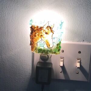 Handmade Horse Glass Nightlight